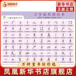 汉字偏旁部首-儿童必备学习卡