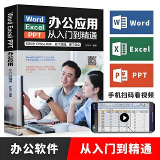 Word Excel PPT办公应用从入门到精通 WPS教程数据处理与分析函数公式大全表格制作计算机零