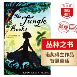 丛林之书 英文原版 The Jungle Books 吉卜林原著两册完整合订版 青少插图版 诺奖得主作品