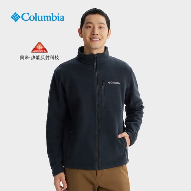 Columbia 抓绒衣男26秋冬新款户外运动奥米银点热能防风保暖外套PM4518 012 M