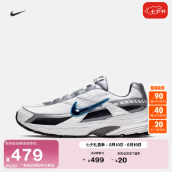 NIKE 男子透气运动鞋秋季复古跑鞋风老爹鞋NIKE INITIATOR 394055 101白色/黑曜石色/金属灰/新蓝 44