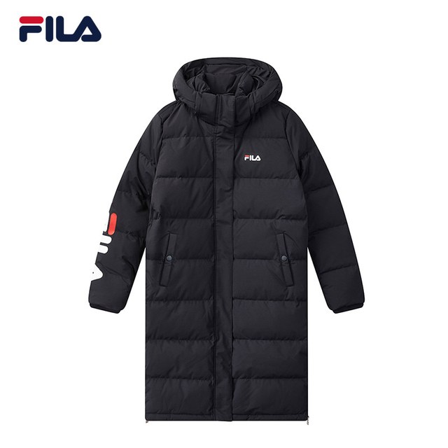 FILA 官方旗舰店羽绒服女中长款冬季新款时尚运动服外套上衣