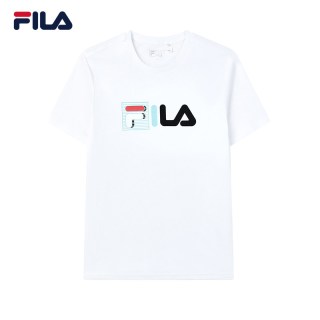 FILA 官方男子短T夏季潮流时尚上衣休闲运动短袖T恤男百搭上衣
