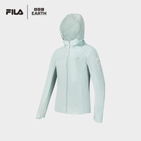 FILA ｜BBC EARTH联名系列 斐乐女梭织外套秋新户外基础防水上衣
