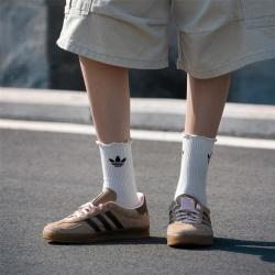 adidas 三叶草 GAZELLE INDOOR低帮男鞋女鞋耐磨户外日常出行运动鞋时尚休闲鞋