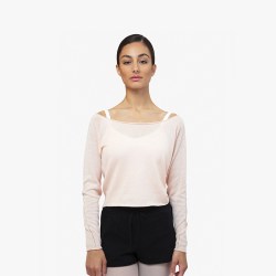 Repetto 丽派朵 女士针织弹力舒适长袖棉纺短款上衣