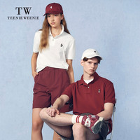 TEENIE WEENIE 小熊男装POLO衫T恤2025夏新款休闲凉感翻领白色短袖上衣 白色 L