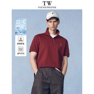 TEENIE WEENIE 凉感翻领 白色 XL 男士POLO衫