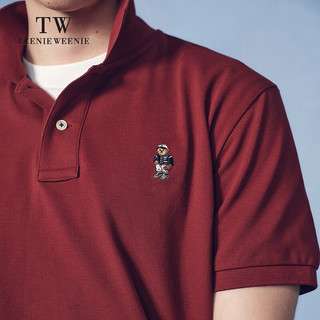 TEENIE WEENIE 凉感翻领 白色 XL 男士POLO衫