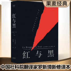 红与黑 司汤达著 罗新璋法文直译无删节全新修订 精美包装英文原版中文无删减