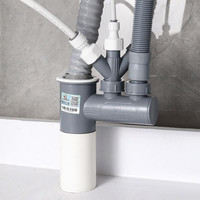 潜水艇 净水器洗碗机水槽排水四通 水槽+洗碗机/小厨宝+净水器