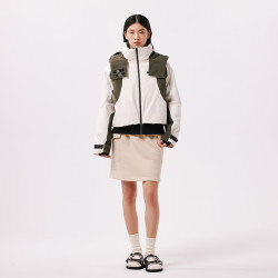 千仞岗 真五折~650+蓬松石墨烯三防羽绒服短款派克服  三色全码