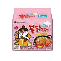 百亿补贴：三养 4袋】三养奶油火鸡面正宗经典进口奶油味干拌面泡面宿舍速食夜宵