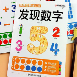 数感启蒙练习本幼儿数学早教书发现数字认识数字运算幼小衔接数学思维训练幼儿园数学教材