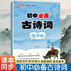 初高中古诗词练字帖同步人教版语文课本古诗文文言文硬笔描红本Z