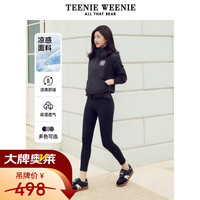 TEENIE WEENIE 小熊休闲裤女夏季休闲凉感运动瑜伽裤鲨鱼裤女 黑色 XS (155)