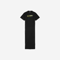 BALENCIAGA 26夏季MESSY SPRAY长款连衣裙 黑 XS