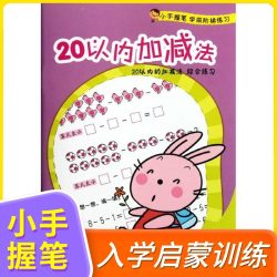 20以内加减法 小手握笔学前阶梯练习一年级衔接试卷综合幼儿园大班练习册数学思维训练20以内加减法天天练