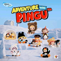 X11 正版x11 Pingu45周年联名暖心奇遇系列盲盒潮玩可爱公仔手办
