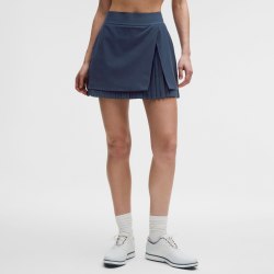 lululemon 女士高尔夫 拒水褶饰高腰短裙 拒水丨lululemon丨LW8AT0S
