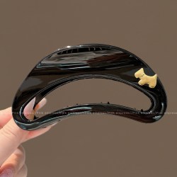歌米诺 高级感小狗头发抓夹女大号发量大发夹头饰后脑勺鲨鱼夹子发卡发抓