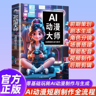 动漫短剧生成与制作 AI短视频实战一本通 AI动漫一本通 AI新媒体运营 剪映 零基础入门到精通全流程书籍