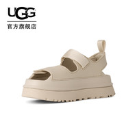 UGG 1152685 SSAL 厚底露趾魔术贴 海盐色 36 女士凉鞋