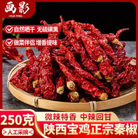画影 陕西秦椒辣皮子皱皮干辣椒二荆条辣椒粉油泼辣子辣椒段微辣250g