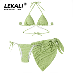 LECALI 比基尼泳衣 绿色M码