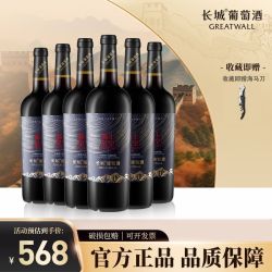长城葡萄酒 长城宁夏贺兰山塞上星空赤霞珠干红葡萄酒整箱装750ml*6瓶