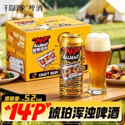 千岛印象 14度中式精酿啤酒5.2琥珀精酿啤酒500ml*12罐装整箱啤酒礼盒