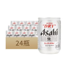 朝日啤酒 日本原装进口Asahi/朝日超爽生啤酒辛口135ml*24罐迷你罐小罐