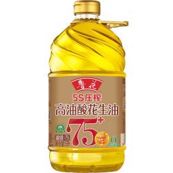 鲁花 食用油  5S压榨 高油酸花生油 5L