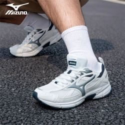 美津浓 男鞋白色运动鞋SPEED夏季新款网面透气减震跑鞋百搭休闲鞋