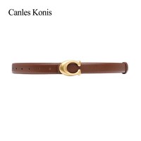 凯乐克尼思 官网小Canles Konis真皮皮带女2026新款牛皮腰带女设计感小众装饰