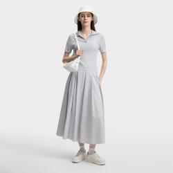 FILA 女装女式时尚休闲百搭针织衫女士简约修身V领短袖编织衫