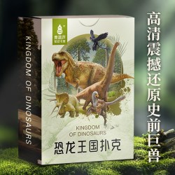 恐龙王国扑克牌儿童益智游戏卡专注力训练卡找不同2-6岁儿童思维训练益智早教卡图书幼儿三到六岁益
