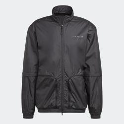 adidas 纯色立领长袖夹克 运动外套男款