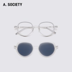 明星同款A.SOCIETY CLIPON磁吸防晒防蓝光偏光圆框太阳镜眼镜COVE