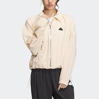 adidas 女子春夏翻领运动服舒适百搭休闲透气夹克外套