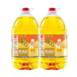 香满园 天天谷香优选大豆油10L*2桶家用煎炸食用油整箱发货餐饮
