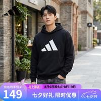 adidas 男女同款复古百搭潮流休闲套头衫 卫衣黑色 L