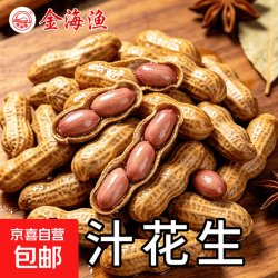 卤煮花生五香水煮花生带壳坚果香辣水煮花生下酒菜 五香卤煮花生 1斤