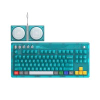 八位堂 Retro 87机械键盘水蓝透游戏办公三模蓝牙无线PC电脑笔记本