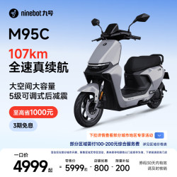 九号 远航家M95C电动摩托车超长续航智能两轮摩托车 到门店选颜色