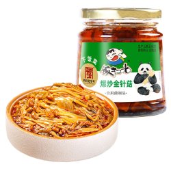 饭扫光 酱腌菜酱菜爆炒金针菇 280g
