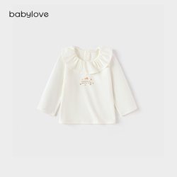 Babylove 女宝宝长袖t恤春秋婴儿纯棉打底衫甜美上衣
