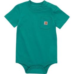carhartt 日本直邮Carhartt 婴儿连体衣 Carhartt 婴儿短袖口袋连体衣 Logo