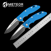 METEOR EDC流星M390粉末钢折刀辛德勒XM-18钛合金户外随身刀具 默认值