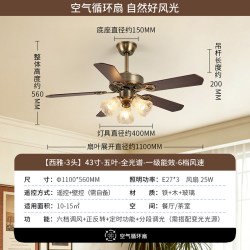 雷士 照明餐厅吊扇风扇灯客厅卧室吊灯2026年新款中古中式电风扇灯